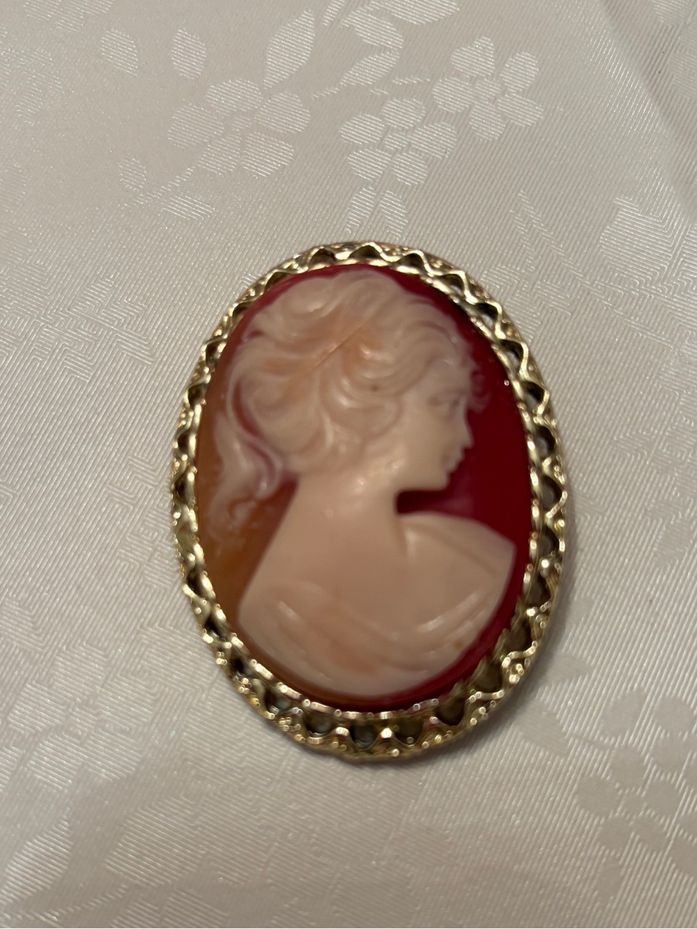 Large Cameo Brooch Lisa Jewels